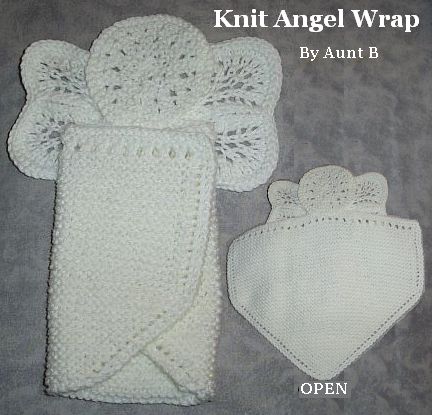 Aunt B's Knit Angel Wrap